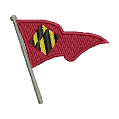 Annapolis YC Wavy Burgee